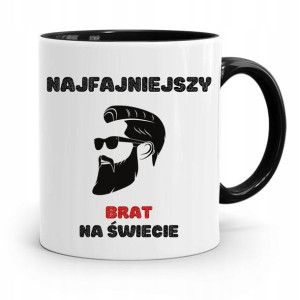 Kubek Czarny Prezent Dla Brata Najfajniejszy Brat