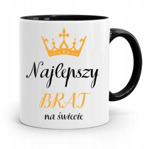 Kubek Czarny Prezent Dla Brata Najlepszy Brat