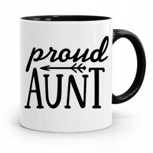 Kubek Czarny Prezent Dla Cioci Proud Aunt