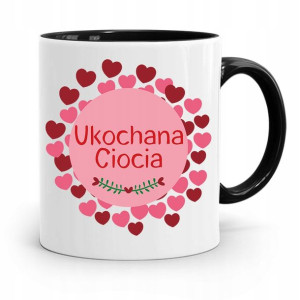 Kubek Czarny Prezent Dla Cioci Ukochania Ciocia
