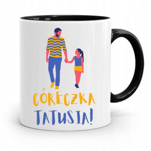 Kubek Czarny Prezent Dla Córki Córeczka Tatusia