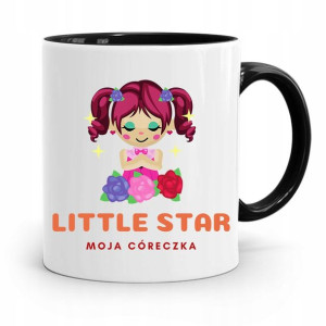 Kubek Czarny Prezent Dla Córki Little Star