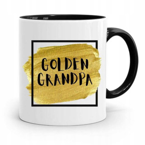 Kubek Czarny Prezent Dla Dziadka Golden Grandpa