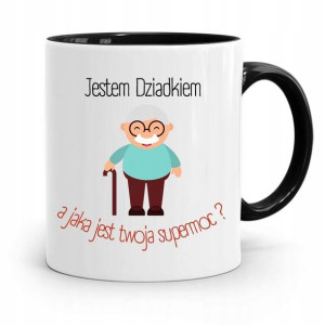 Kubek Czarny Prezent Dla Dziadka Jestem Dziadkiem