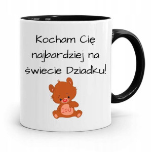 Kubek Czarny Prezent Dla Dziadka Kocham Cię!