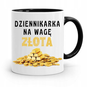 Kubek Czarny Prezent Dla Dziennikarza Reportera