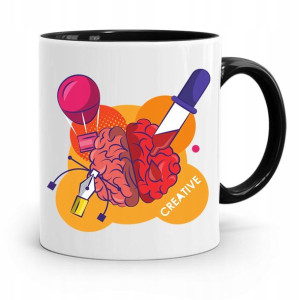 Kubek Czarny Prezent Dla Grafika Creative