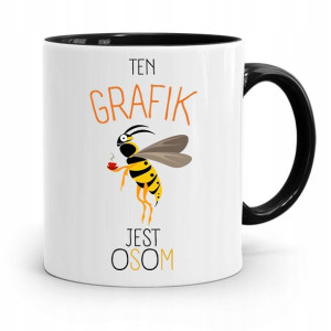 Kubek Czarny Prezent Dla Grafika Który Jest Osom