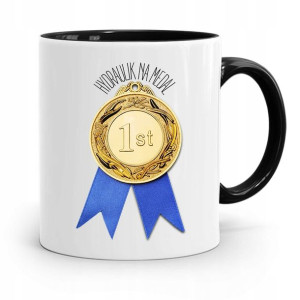 Kubek Czarny Prezent Dla Hydraulika Na Medal