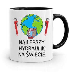 Kubek Czarny Prezent Dla Hydraulika Najlepszy