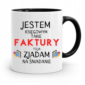 Kubek Czarny Prezent Dla Księgowej Księgowego