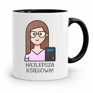 Kubek Czarny Prezent Dla Księgowej Księgowego