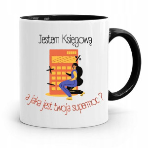 Kubek Czarny Prezent Dla Księgowej Księgowego