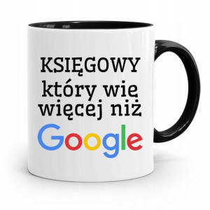 Kubek Czarny Prezent Dla Księgowej Księgowego