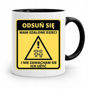 Kubek Czarny Prezent Dla Mamy Mam Szalone Dzieci