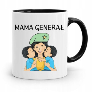 Kubek Czarny Prezent Dla Mamy Mama Generał