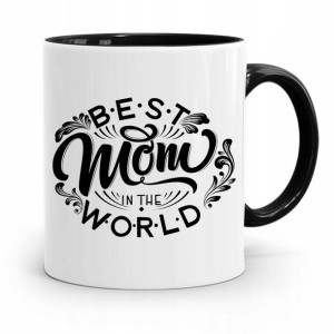 Kubek Czarny Prezent Dla Mamy Matki Best Mom