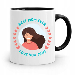 Kubek Czarny Prezent Dla Mamy Matki Best Mom Ever