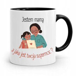 Kubek Czarny Prezent Dla Mamy Matki Jestem Mamą