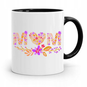 Kubek Czarny Prezent Dla Mamy Matki Mamusi Mom