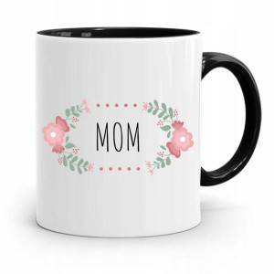 Kubek Czarny Prezent Dla Mamy Matki Mamusi Mom