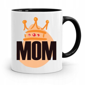 Kubek Czarny Prezent Dla Mamy Matki Mamusi Mom