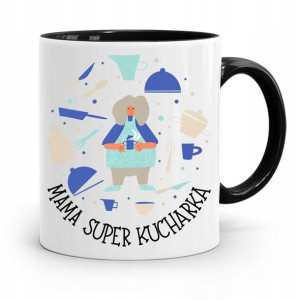 Kubek Czarny Prezent Dla Mamy Super Kucharki