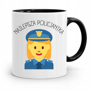 Kubek Czarny Prezent Dla Najlepszej Policjantki