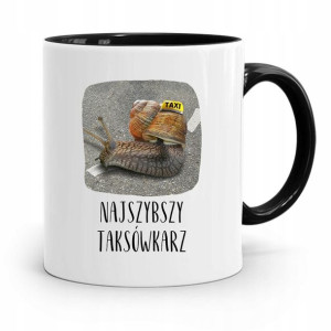 Kubek Czarny Prezent Dla Najszybszego Taksówkarza