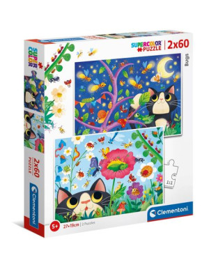 Clementoni 21618 puzzle 2x60 Bugs