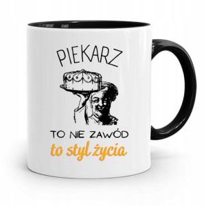 Kubek Czarny Prezent Dla Piekarza To Styl Życia