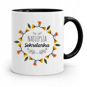 Kubek Czarny Prezent Dla Sekretarki Najlepsza