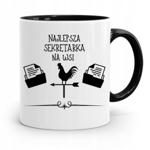 Kubek Czarny Prezent Dla Sekretarki Najlepsza