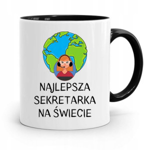 Kubek Czarny Prezent Dla Sekretarki Najlepsza