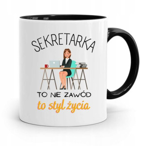 Kubek Czarny Prezent Dla Sekretarki To Styl Życia