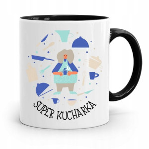 Kubek Czarny Prezent Dla Super Kucharki Cook