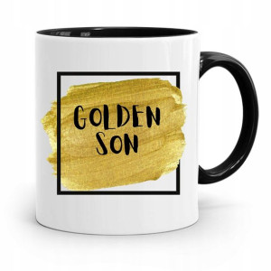 Kubek Czarny Prezent Dla Syna Dziecka Golden Son