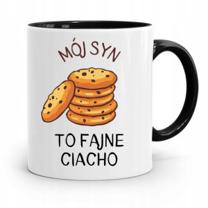 Kubek Czarny Prezent Dla Syna Mój Syn Fajne Ciacho
