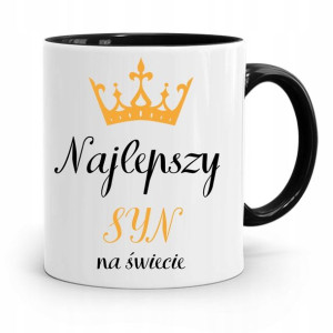 Kubek Czarny Prezent Dla Syna Najlepszy Na Świecie