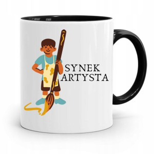 Kubek Czarny Prezent Dla Syna Synek Artysta