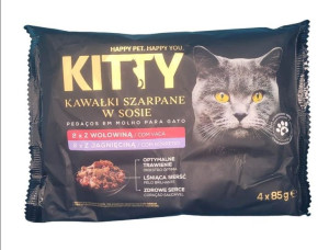 Mokra karma dla kota kitty 2 smaki 48szt