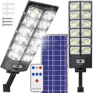Lampa Solarna Uliczna Latarnia Led 1200w + Pilot