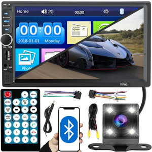 Radio Samochodowe Bluetooth 2din Usb Dotyk Kamera