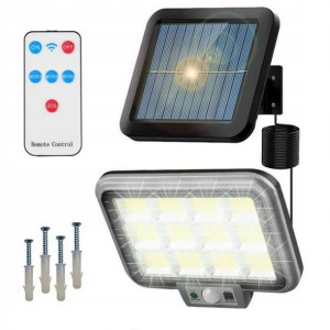 Lampa Solarna Duża Czujnik Ruchu Zmierzchu 288 W