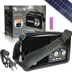 Radio Turystyczne Retro Solarne USB 230V