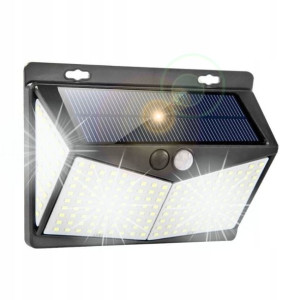 Lampa Solarna 64w Czujnik Ruchu Zmierzchu 212 Led