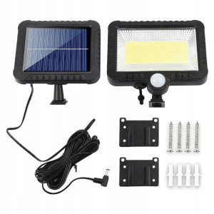 Lampa Solarna 100 Led Halogenowa Czujnik Ruchu