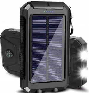 Powerbank Solarny 30000 mAh Latarka kompas 2xUsb