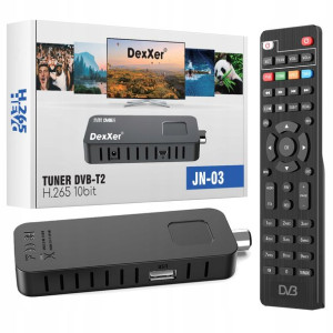 Dekoder Tuner Tv Hd Dvb-t2 Hevc H.265 Mini Stick