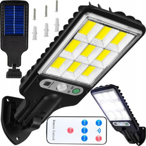 Lampa Latarnia Solarna Uliczna Czujnik Ruchu Pilot